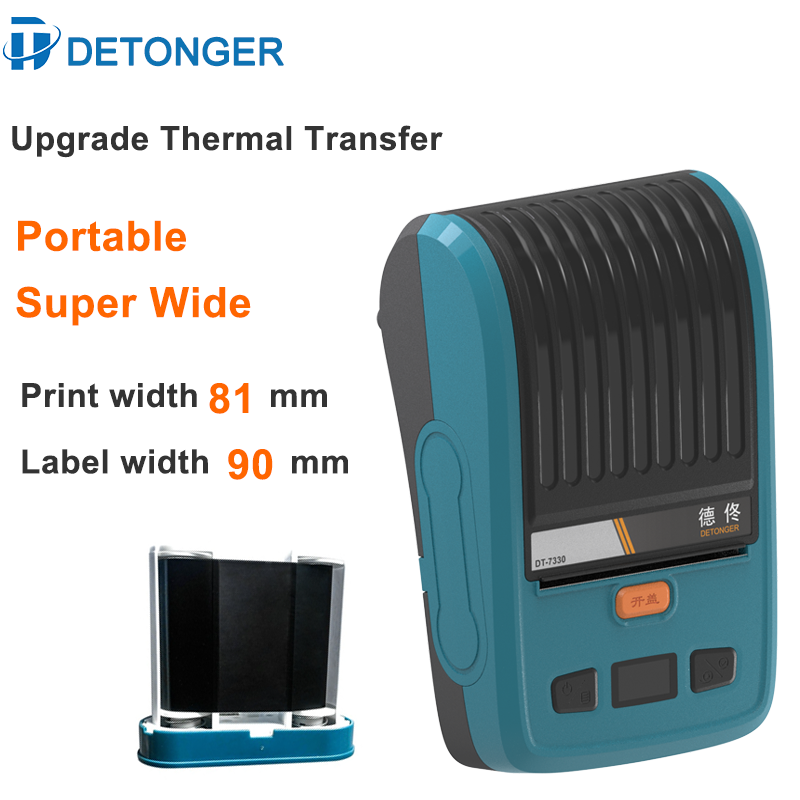DETONGER 3.3 inch portable the - Commercial Ribbon Printing Machine ulasan dan harga