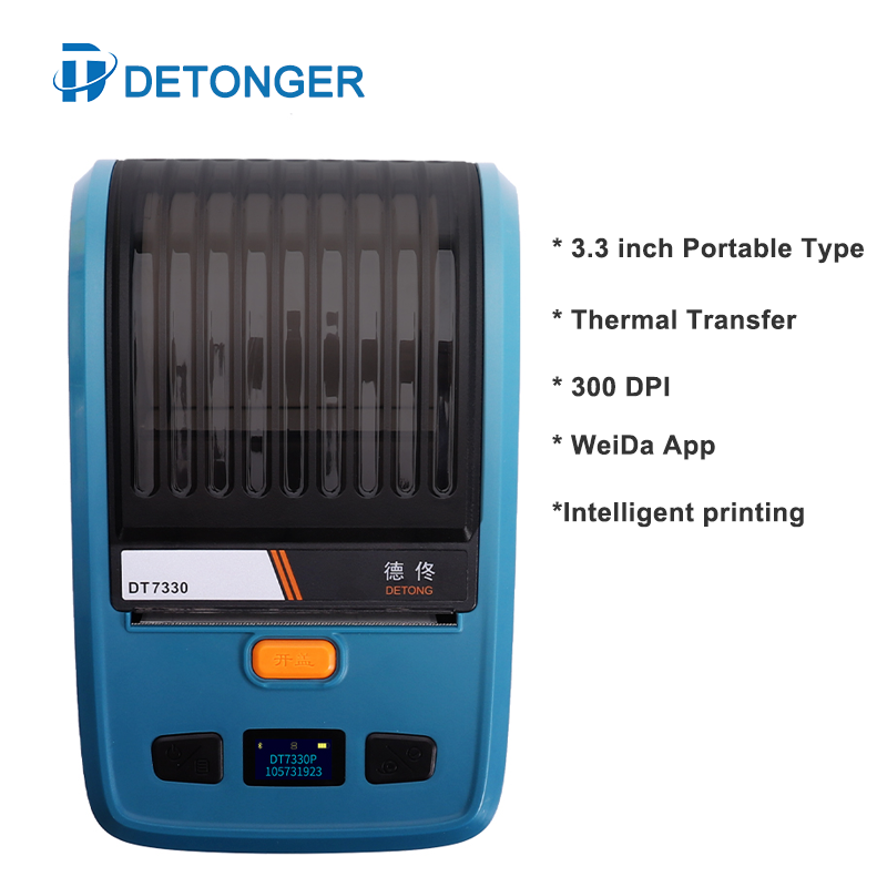 DETONGER 3.3 inch portable the - Commercial Ribbon Printing Machine ulasan dan harga