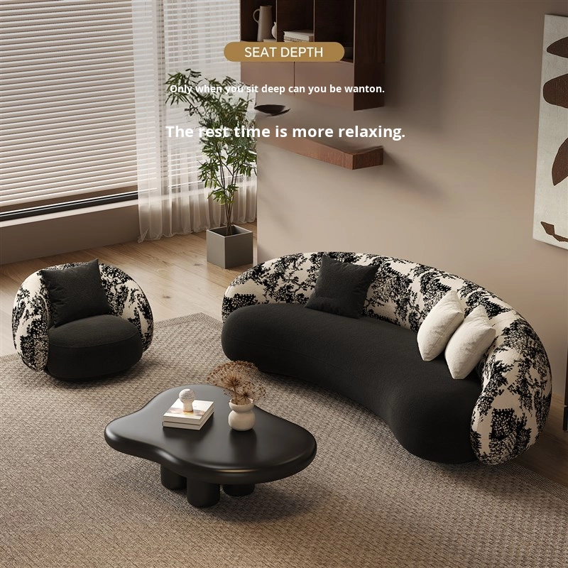Retro Style Sectional Sofa Sue - Commercial Fabric Printing ulasan dan harga