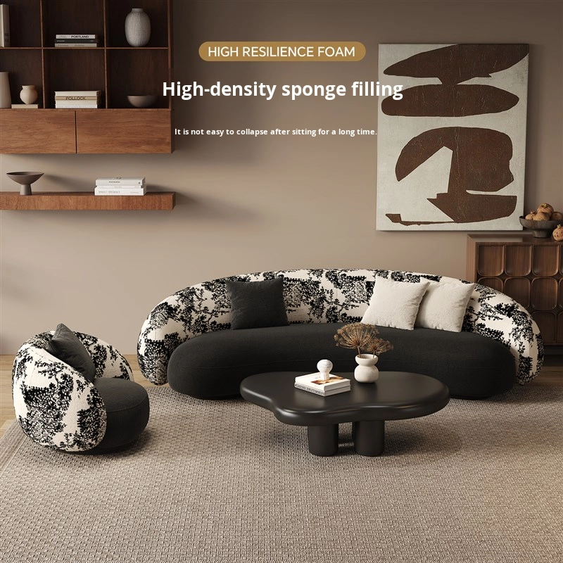 Retro Style Sectional Sofa Sue - Commercial Fabric Printing ulasan dan harga