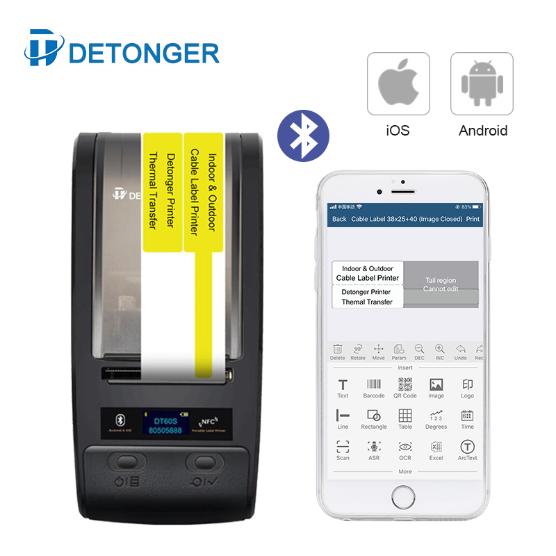DETONGER Portable Thermal Tran - Commercial Ribbon Printing Machine ulasan dan harga