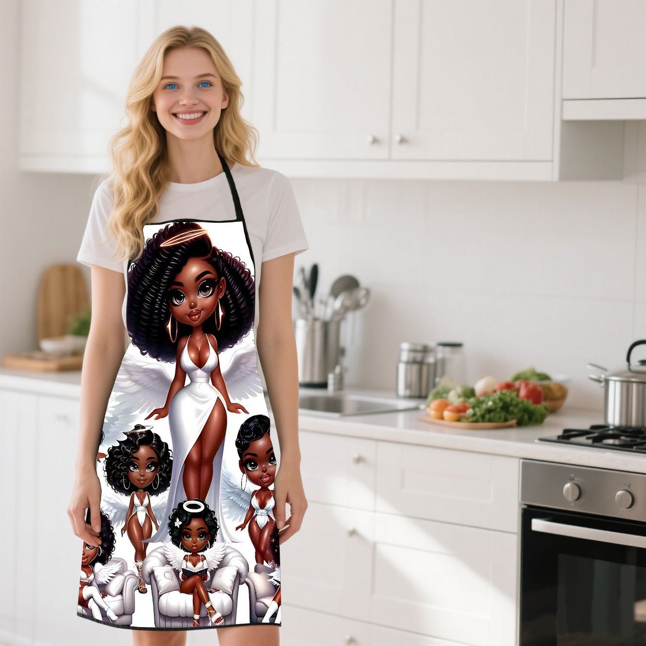 Angel Beauty Printed Kitchen A - Commercial Fabric Printing ulasan dan harga