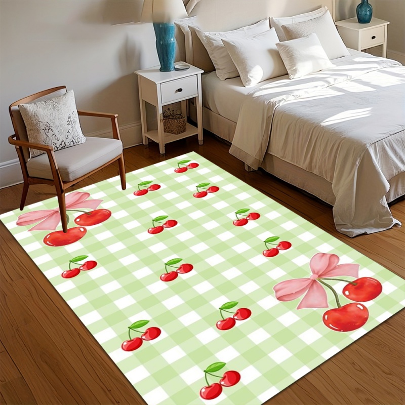 Light Green Gingham Cherry Bow - Commercial Ribbon Printing Machine ulasan dan harga