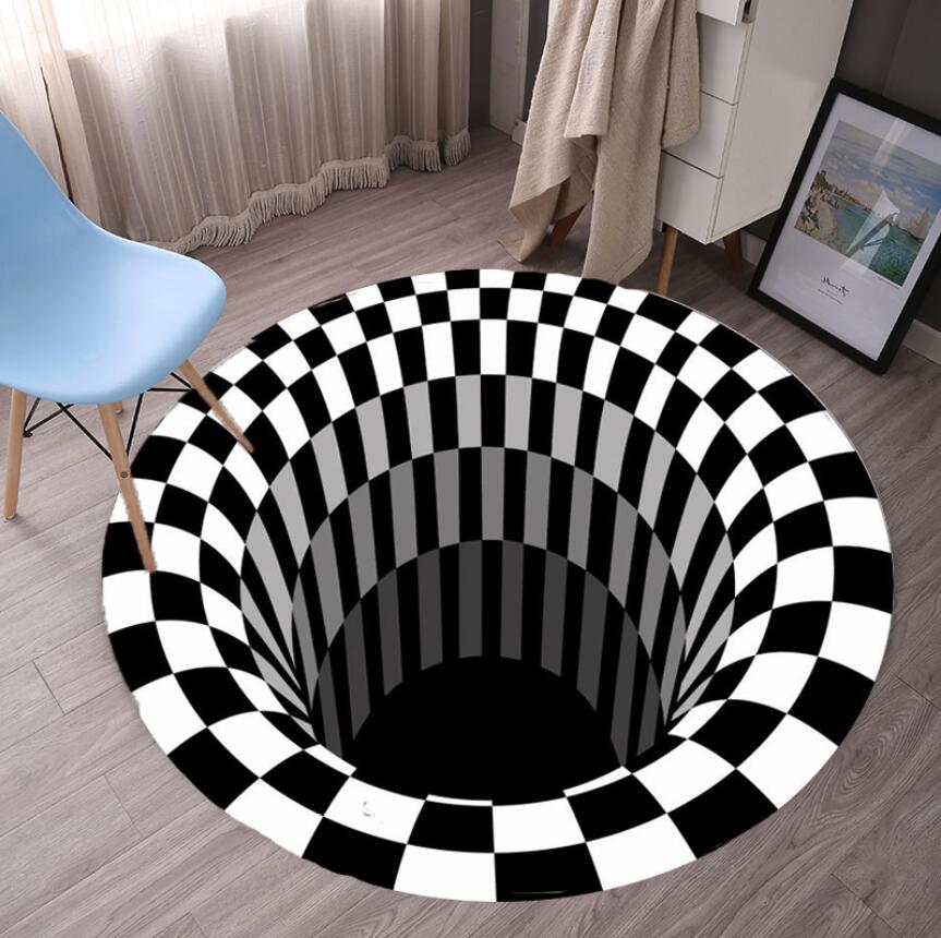 Geometric Bedroom Rugs Black W - Commercial Fabric Printing ulasan dan harga