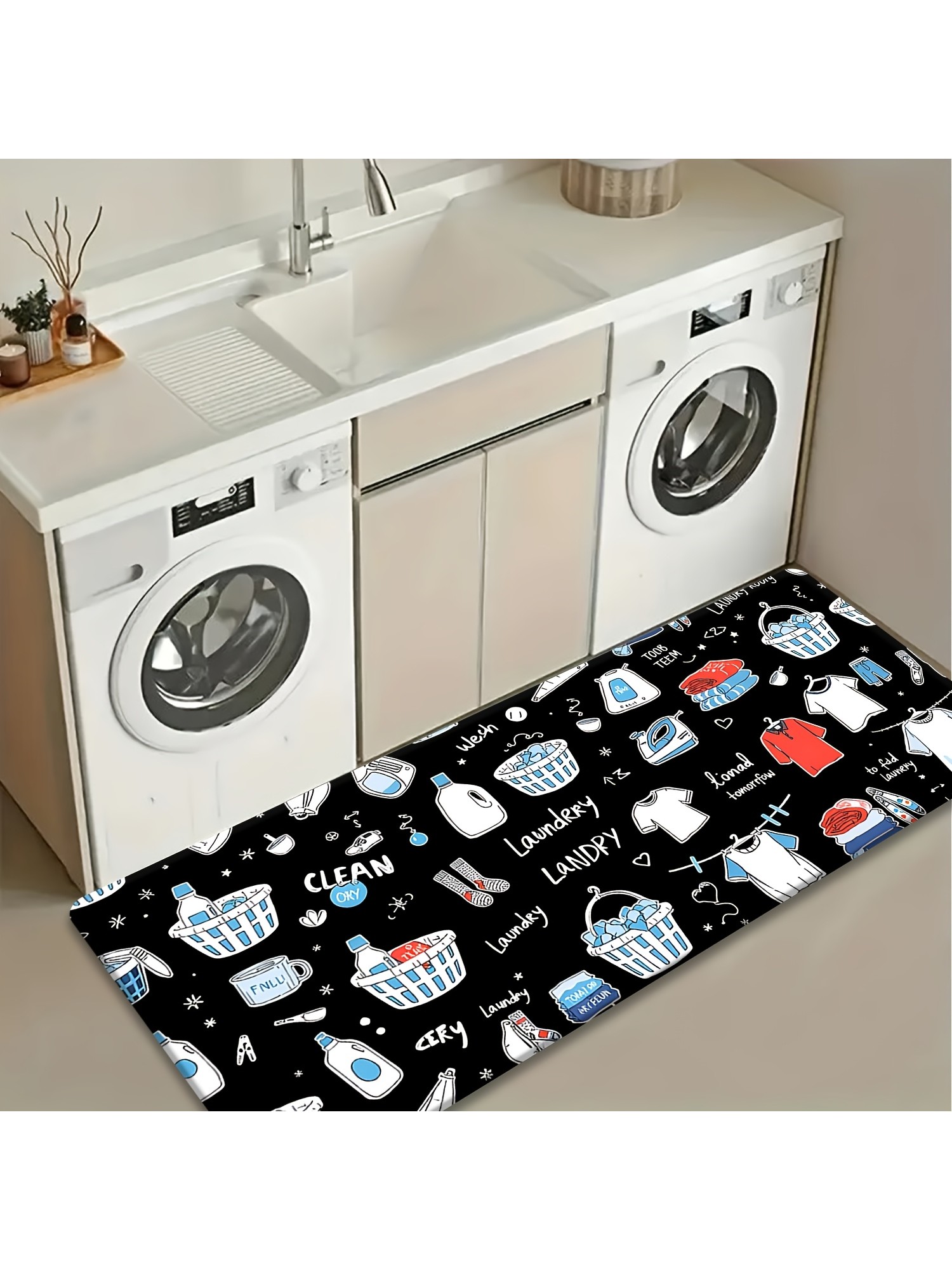 Cartoon Laundry Item All Over  - Commercial Printing Items ulasan dan harga