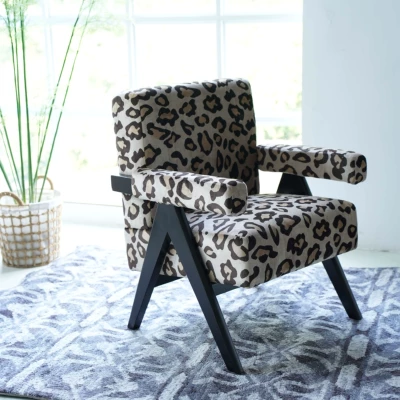 Cow Print Accent Chair  Tufted - Commercial Fabric Printing ulasan dan harga